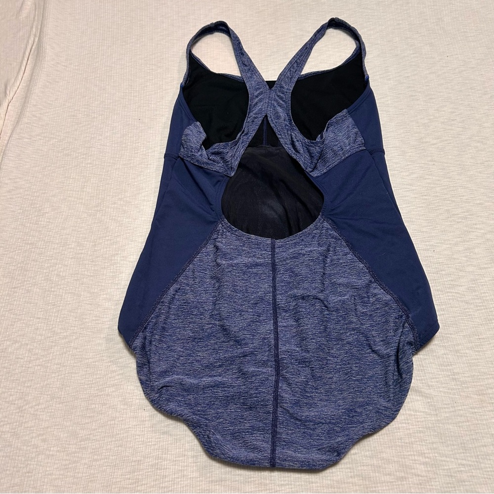 Speedo Blue One-Piece Athletic Swimsuit - Picture 2 of 7